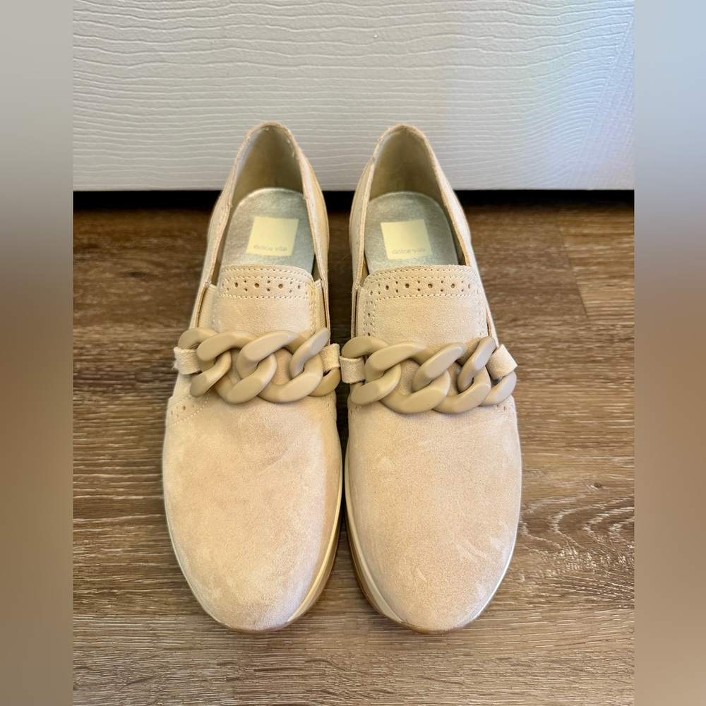 Dolce Vita Women's Jhenee Platform Beige Slip-On Loafer Sneakers, Women’s 8.5 - Picture 11 of 11